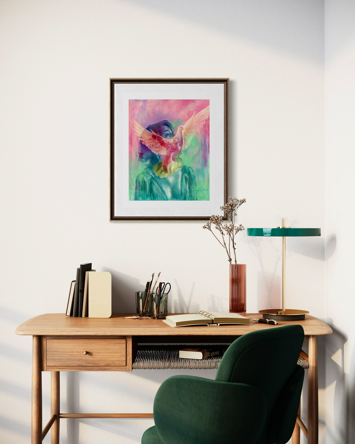 "He Leads Me" Fine Art Print