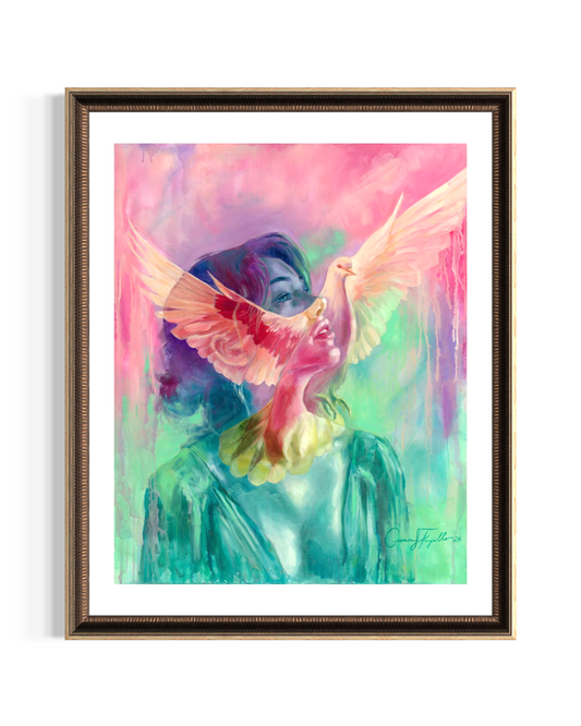 "He Leads Me" Fine Art Print