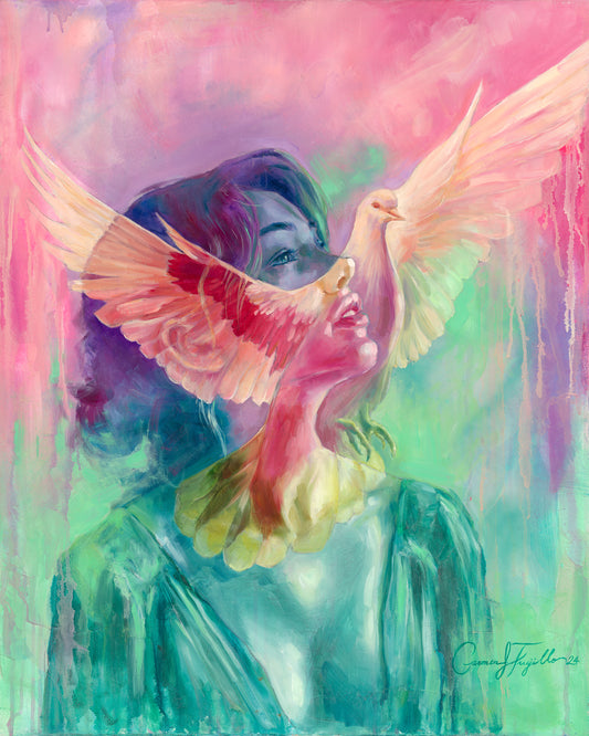 "He Leads Me" Original Painting
