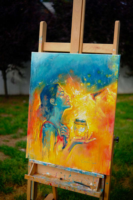 "My Lamp", Original Painting