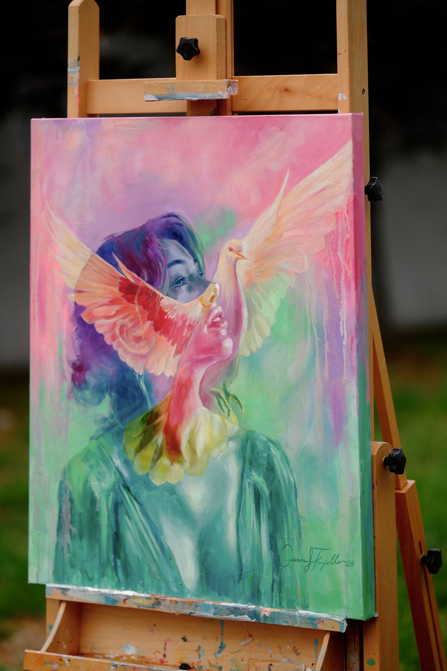 "He Leads Me" Original Painting